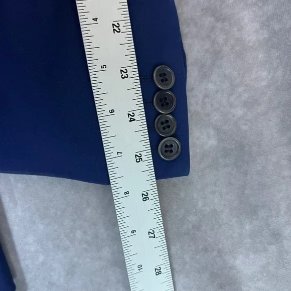 Luciano Carreli Angelico Italian Wool Blazer Sport Coat Royal Blue Mens 3 Button - Picture 15 of 16